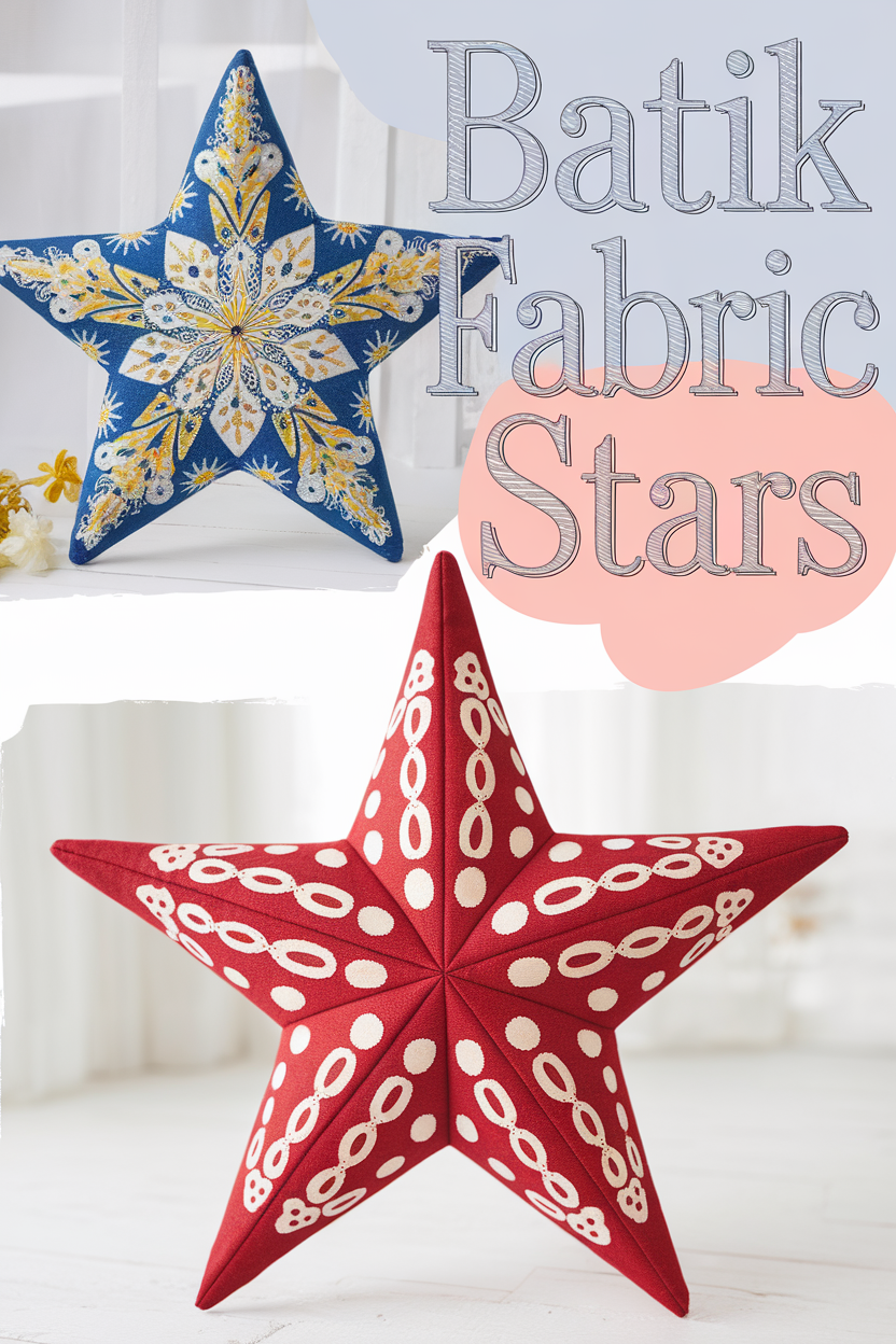 batik fabric stars bbbbb 78358