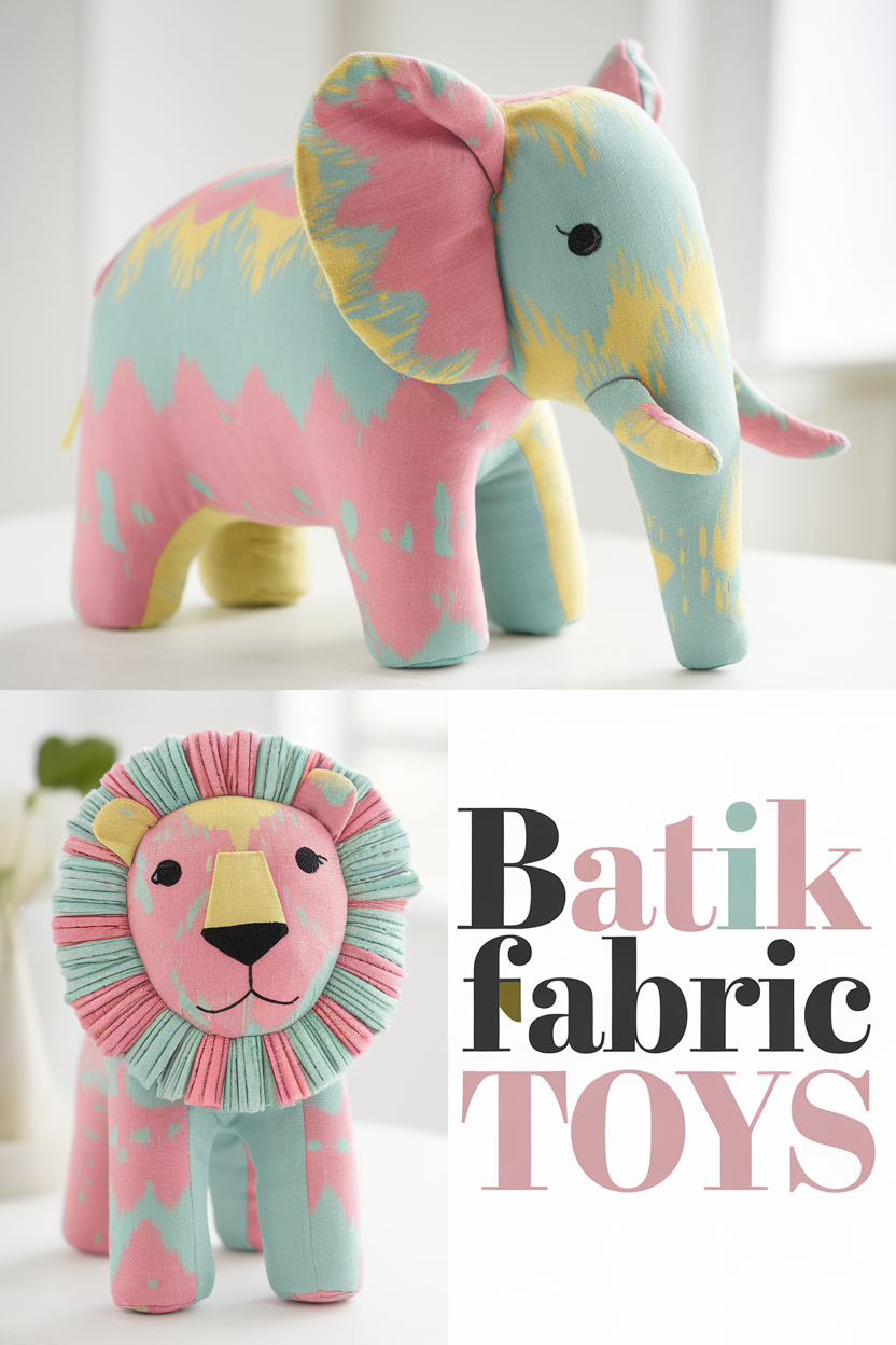 batik fabric toys bbbbb 28178