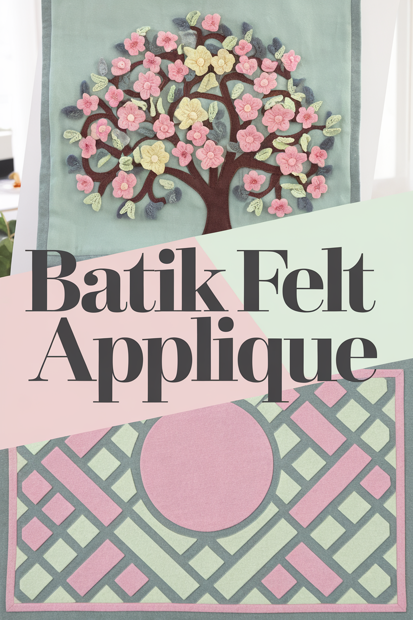 batik felt applique bbbbb 69460