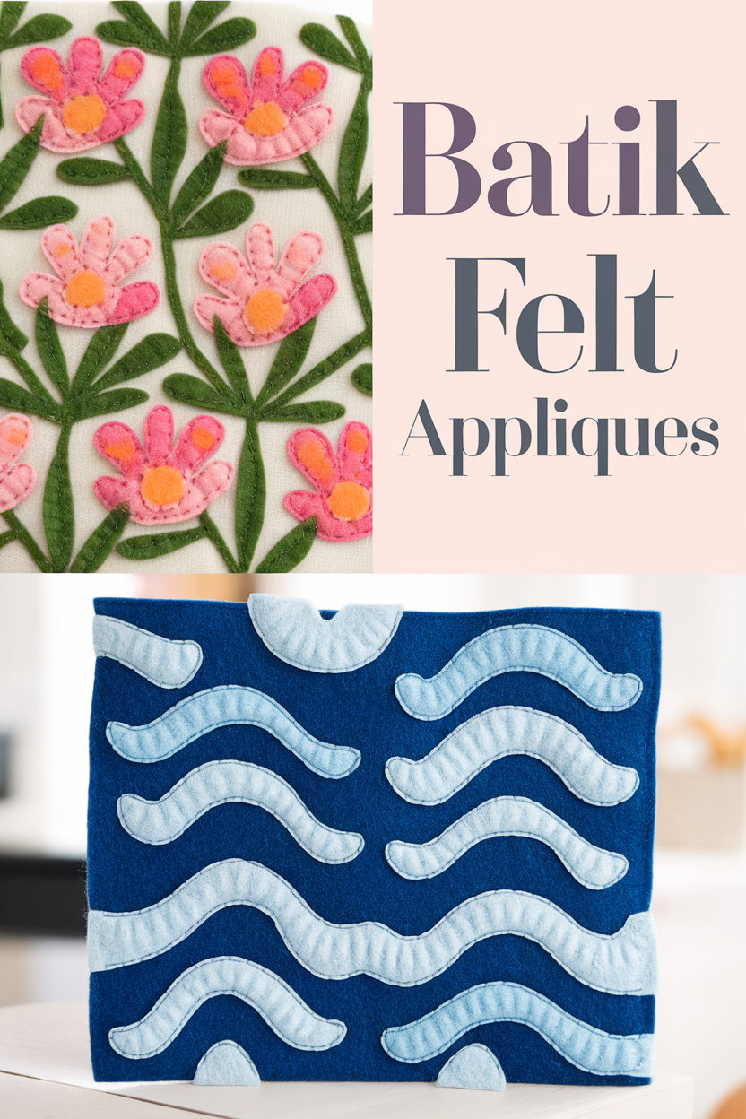 batik felt appliques bbbbb 95632