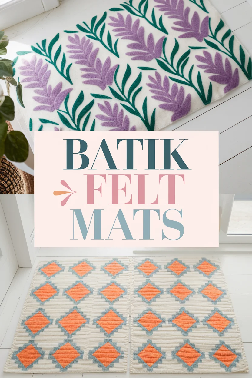 batik felt mats bbbbb 78321