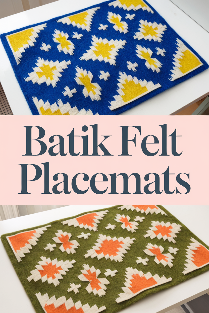 batik felt placemats bbbbb 41137