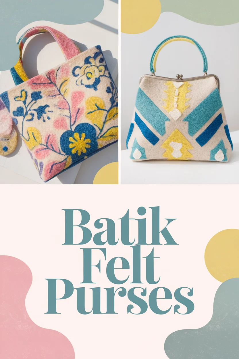 batik felt purses bbbbb 90294