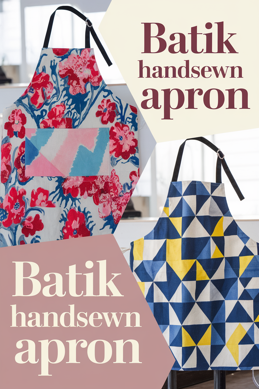 batik handsewn apron bbbbb 78701