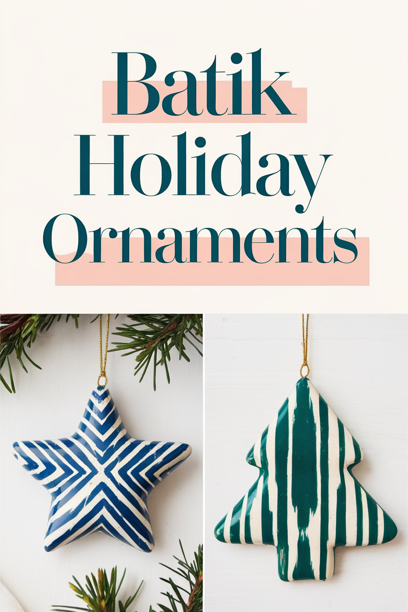 batik holiday ornaments bbbbb 76144