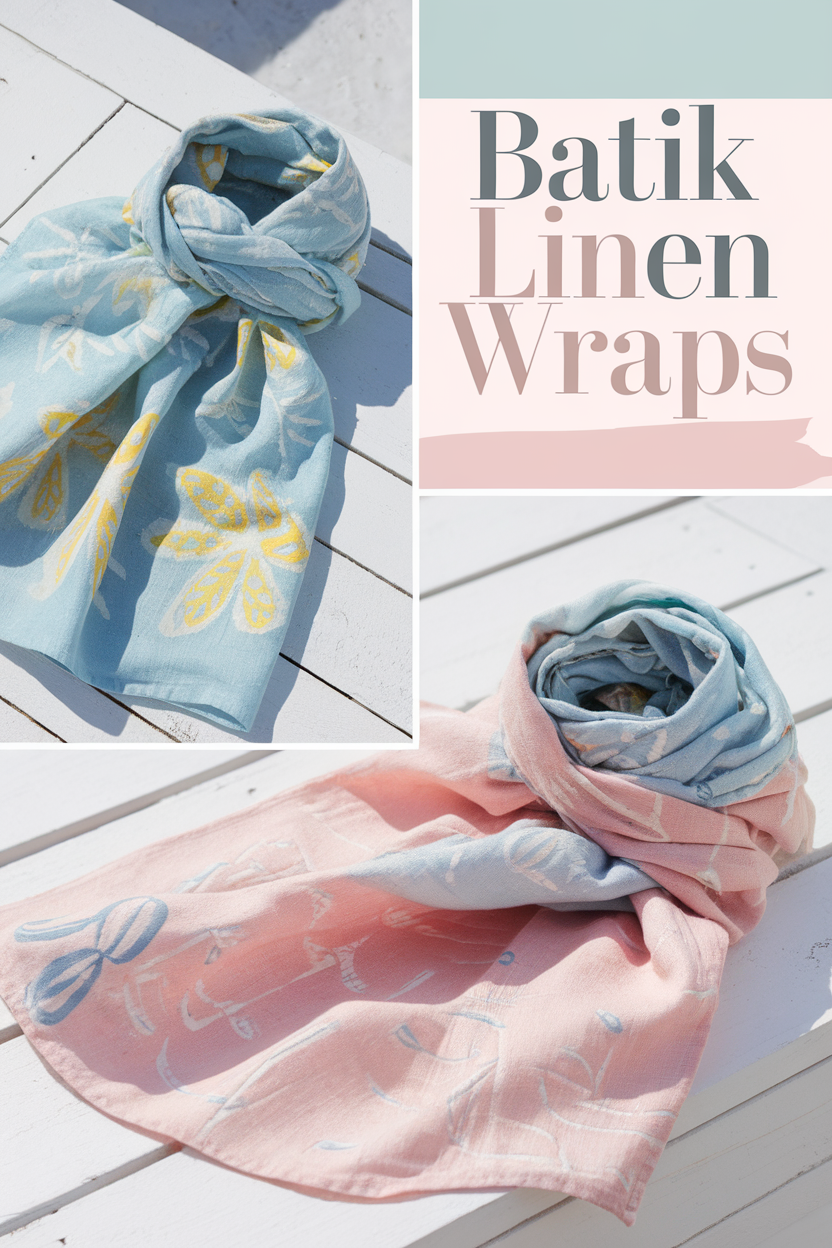 batik linen wraps bbbbb 15966