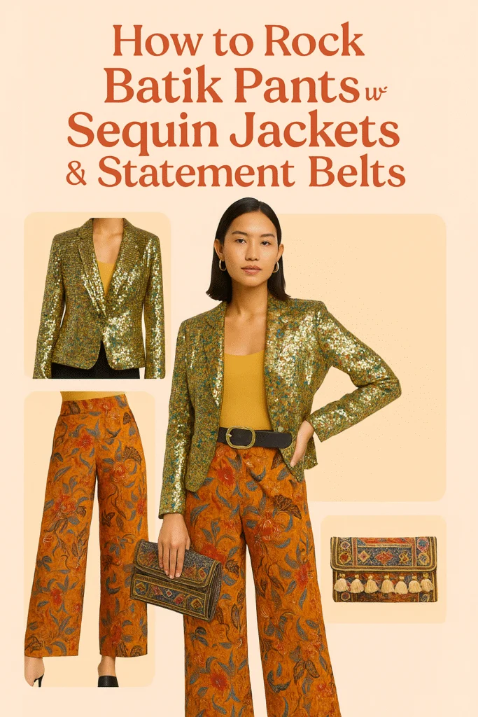 batik pants sequin jacket 3