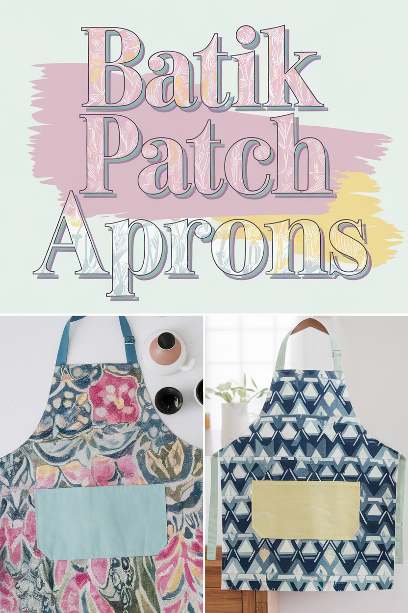batik patch aprons bbbbb 40397