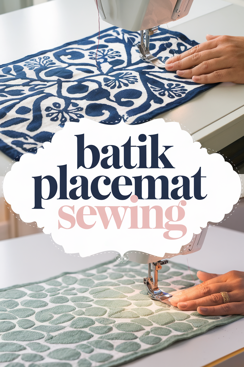 batik placemat sewing bbbbb 42531