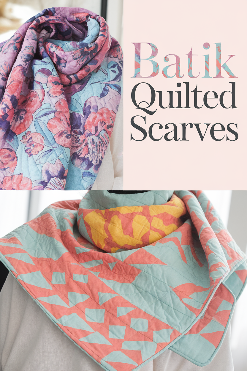 batik quilted scarves bbbbb 20826