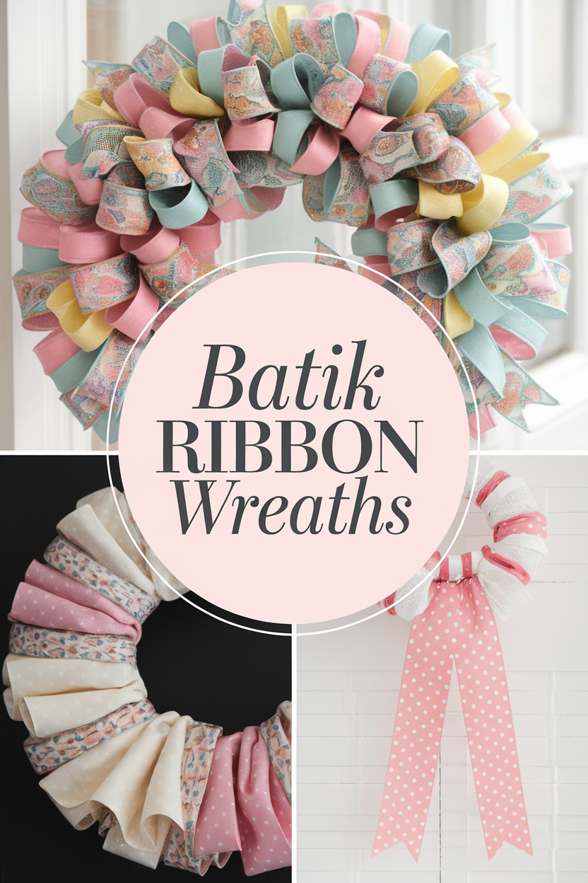 batik ribbon wreaths bbbbb 23664