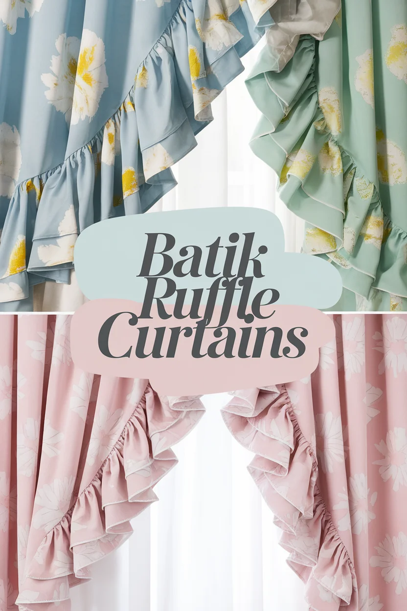 batik ruffle curtains bbbbb 81880