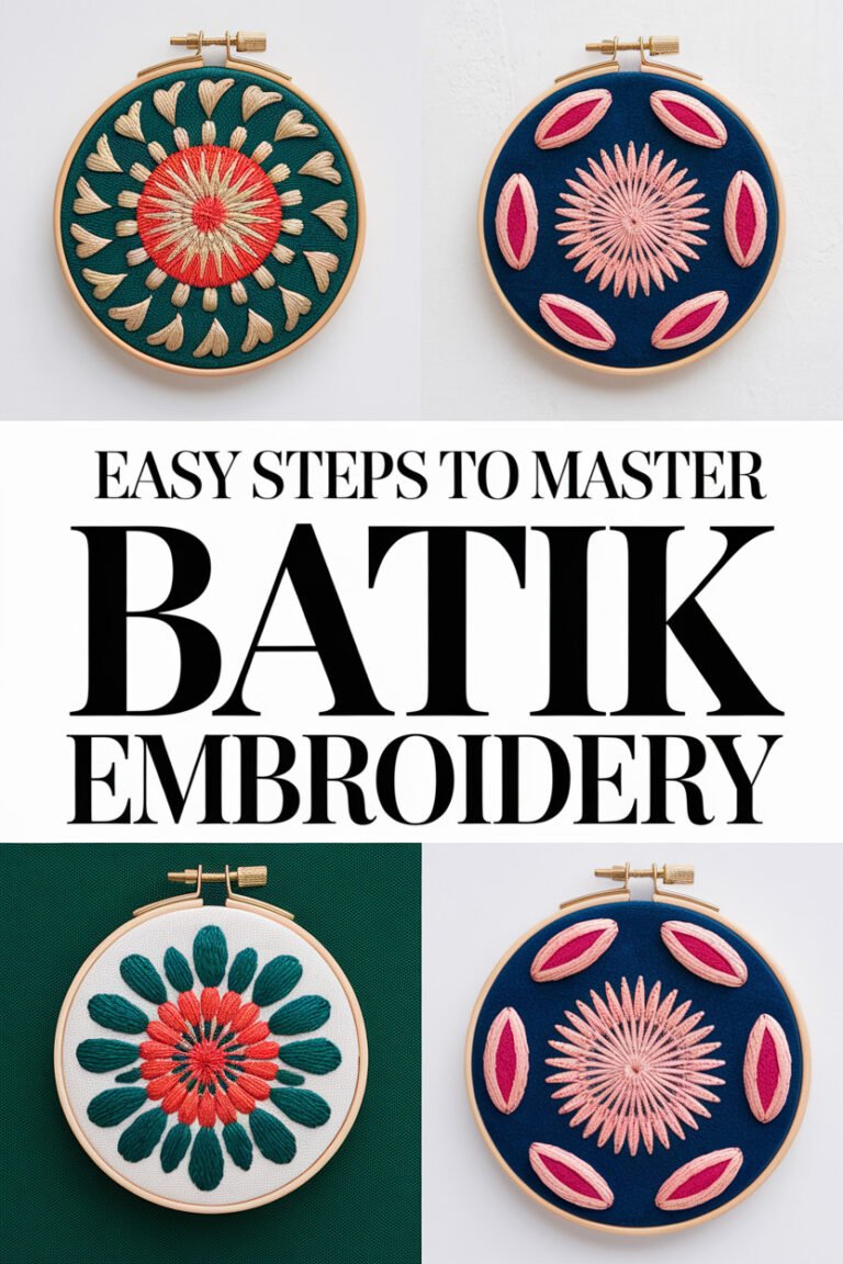 Easy Steps to Master Batik Small Embroidery for Your Next Project ...