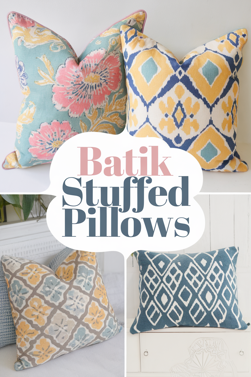 batik stuffed pillows bbbbb 43468