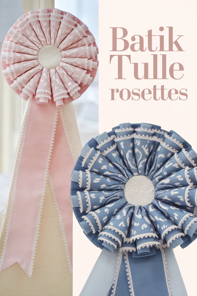 batik tulle rosettes bbbbb 60651