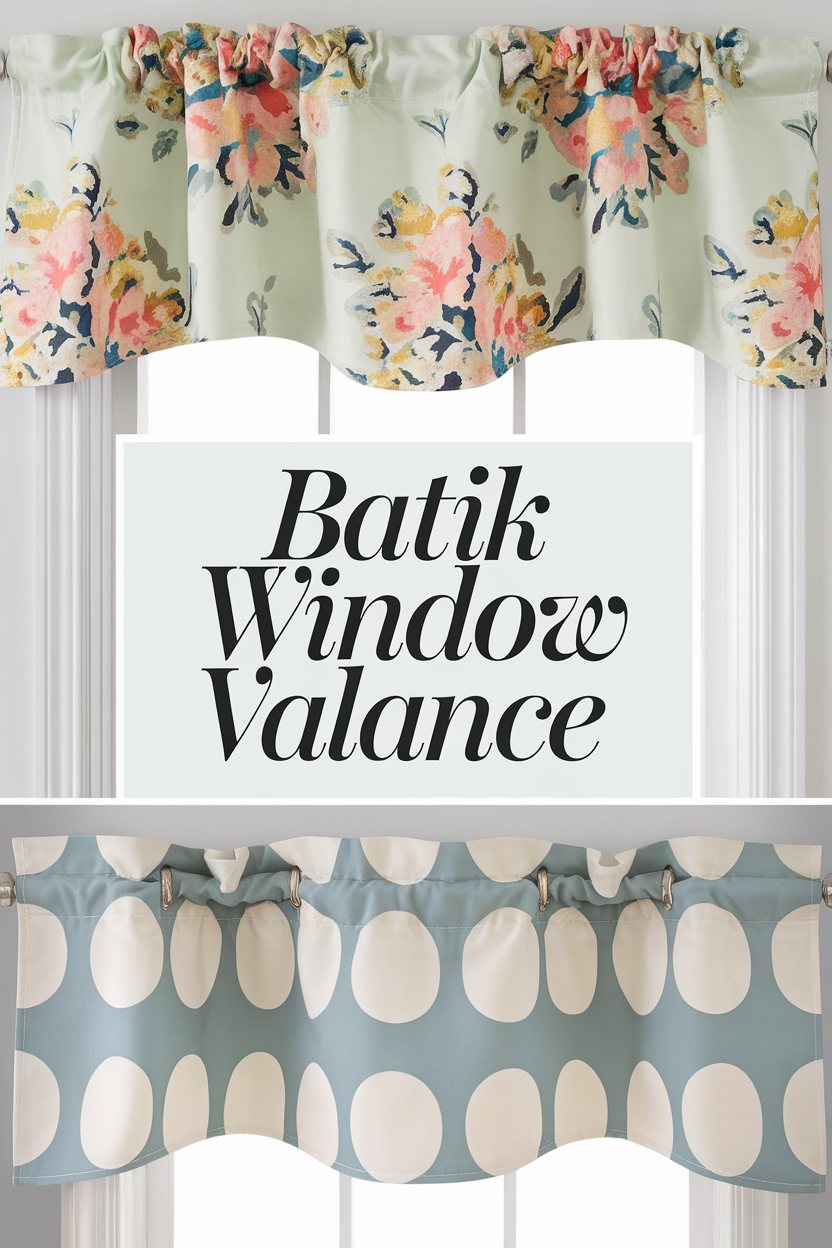 batik window valance bbbbb 94123