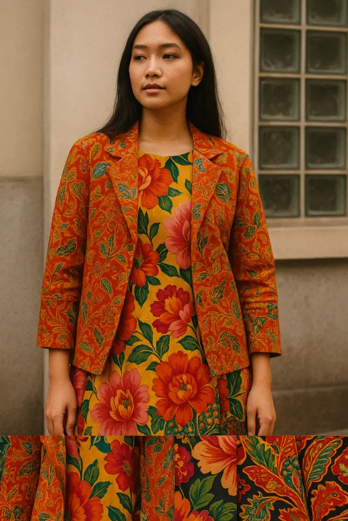 layering batik on bold prints 3