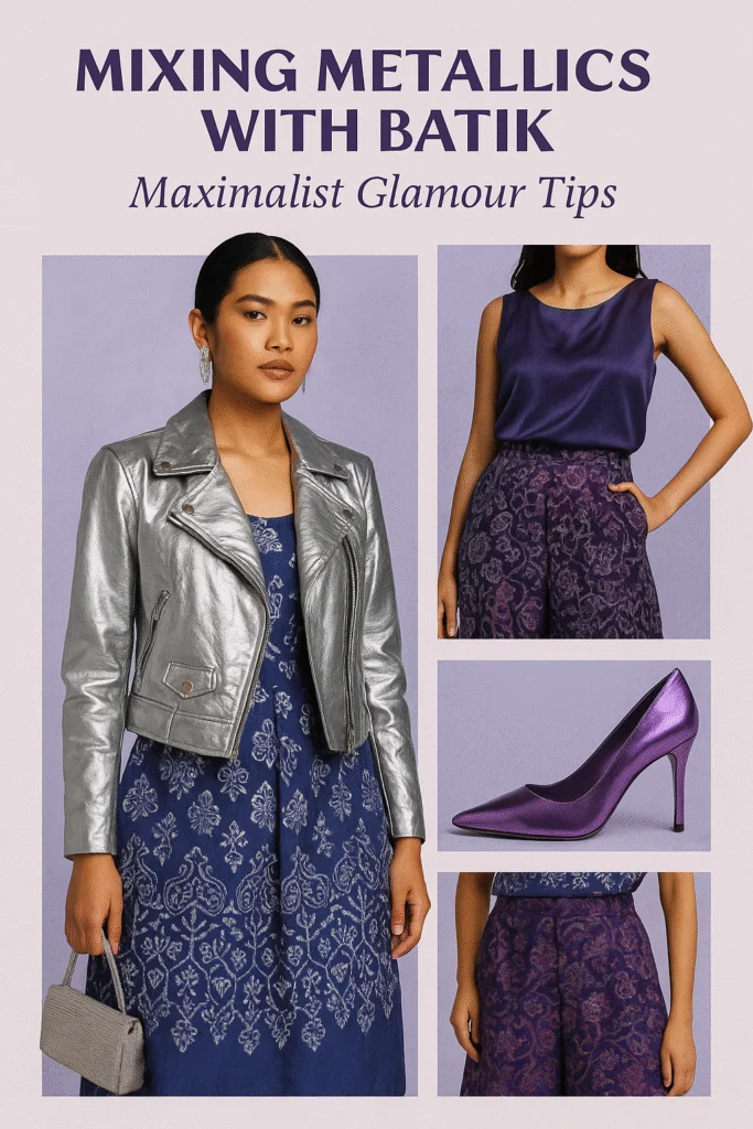 mixing metalics with batik