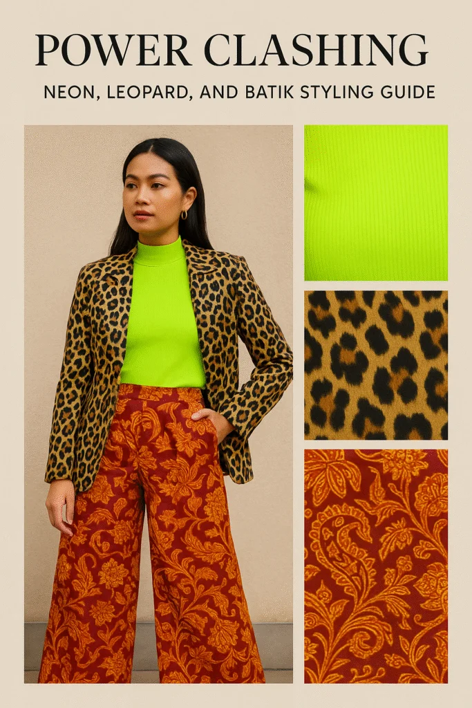 neon leopard batik styling 1